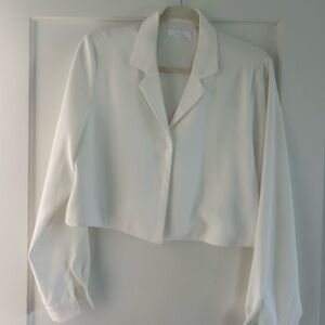 Oak and fort cropped blouse